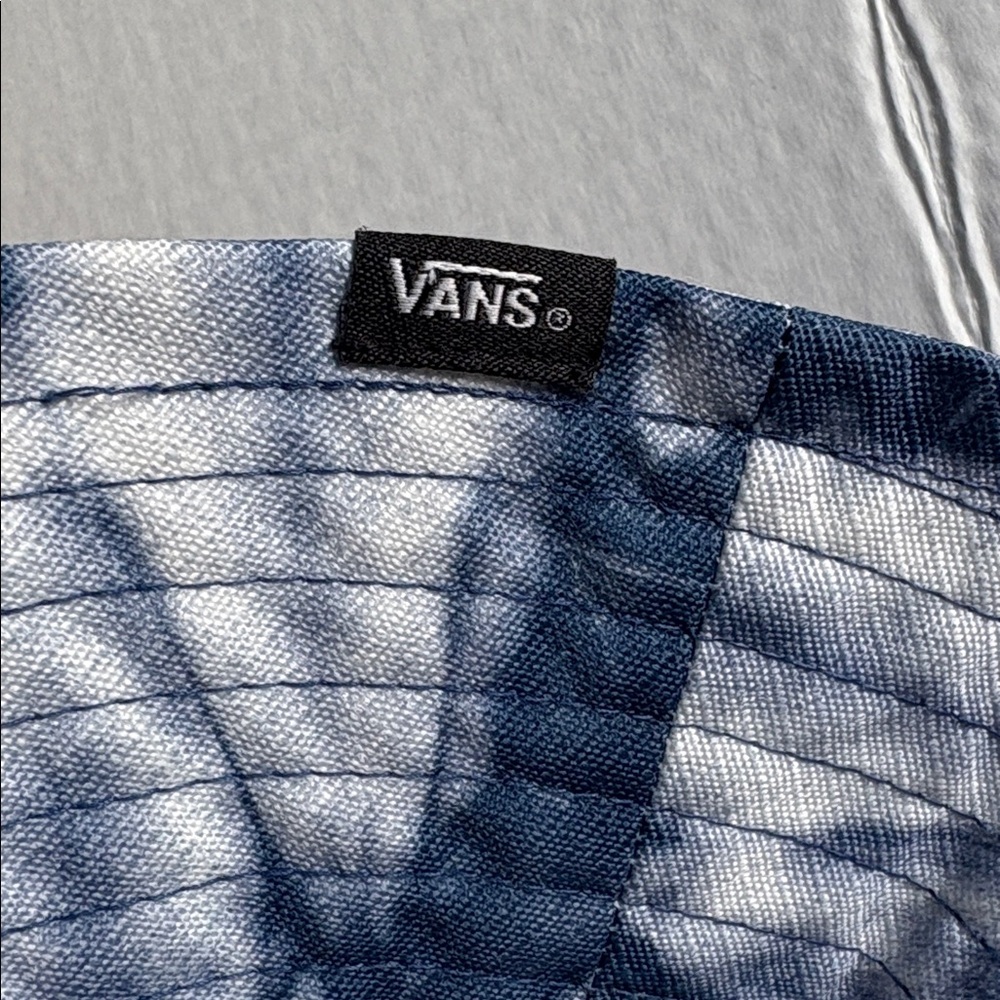 Vans Step Up Navy Blue White Tie-Dye Bucket Hat S/M - Picture 8 of 10